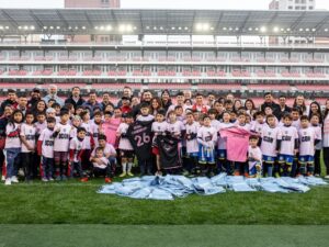El Inter Miami de Leo Messi volvió a las raíces de dos jugadores argentinos y llevó una especial clínica de fútbol para chicos a La Plata