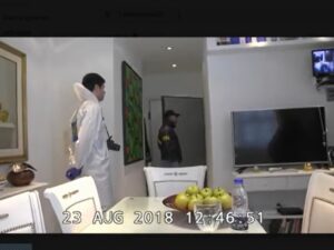 Aparece un nuevo video del allanamiento a Cristina Kirchner y del vestidor con la puerta blindada